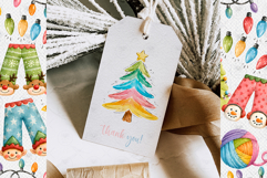 Christmas Rainbow Clipart Product Image 4