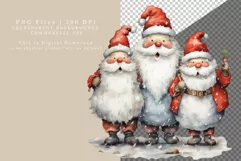 Happy funny Santas clipart, Santa clipart, Christmas clipart Product Image 2