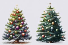 Christmas tree clipart, Christmas tree bundle Product Image 4