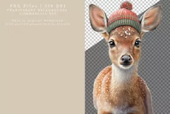 Deer clipart, Christmas clipart, Watercolor clipart Product Image 2