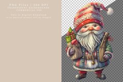 Gnome clipart, Christmas clipart, Watercolor clipart Product Image 2