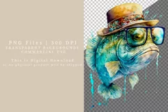 Fish clipart, Funny clipart, Father's day clipart Product Image 2