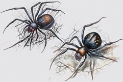 Spider clipart, Halloween sublimation, Goth clipart Product Image 4