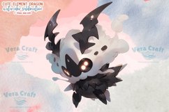 Cute Elemental Dragon Watercolor Sublimation Clipart Set 1 Product Image 5