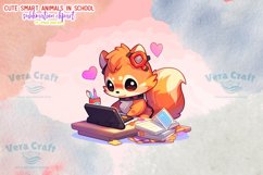 Cute Smart Animals Sublimation Clipart Product Image 5