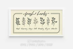 Fresh Herbs Svg, Herbs Svg, Kitchen Svg, Farmhouse Svg Product Image 1