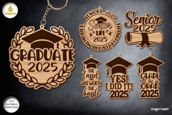 Keychains Laser Cut Mega Bundle | Glowforge | SVG Product Image 13
