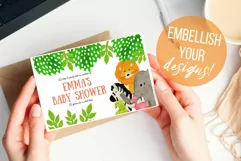 Zoo Animals Watercolor Clipart for Baby Kids Sublimation Product Image 2