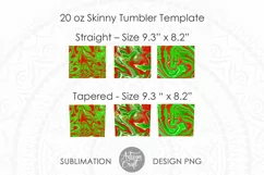 Christmas tumbler, Marble Effect, Sublimation PNG Product Image 7