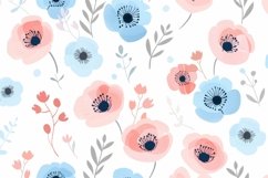 Floral Fusion Background Wallpaper Product Image 1