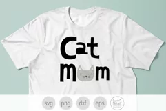Cat Mom SVG, Cat Face SVG, Cat svg for Fur Mama Product Image 2