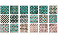 Rustic Blush and Teal Floral Wood Digital Paper Product Image 3