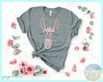 Llama Face With Flower Headband SVG | Llama SVG Product Image 2