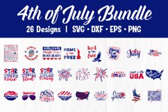 4th of July SVG Bundle Independence Day Patriotic Cut Files Product Image 1