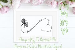 Dragonfly To Remind Me Memorial Quote SVG mandala Product Image 1