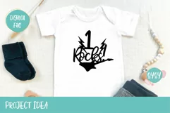 1st Birthday Cake Topper SVG | 1Rocks SVG for Boy Birthday Product Image 3