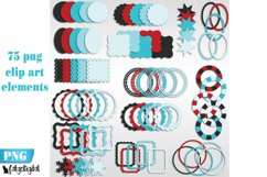 Winter Clip Art PNG Digital Scrapbooking Individual files Product Image 1