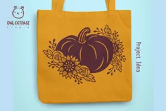 Floral Pumpkin svg, Halloween Floral Decor, Fall svg Product Image 4