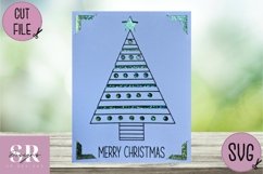 Christmas insert card design| Paper cutting | Cricut Joy svg Product Image 3
