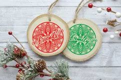 Christmas SVG File - 12 Christmas Mandala Ornament Rounds Product Image 8