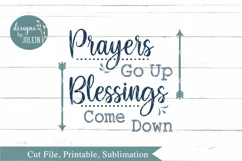 Prayers Go Up SVG, png, eps, sublimation, printable Product Image 4