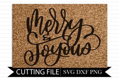 Merry & Joyous - Hand Lettered SVG Product Image 1