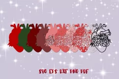 3D Blooming Heart Valentines svg Love love hearts Valentine Product Image 2