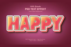 Happy Editable PSD Text Effect Product Image 1