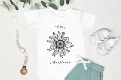 Sunflower svg, flower svg, instant download, flower border Product Image 2