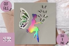 3D Fairy| Paper cutting | pop up Fairy SVG Product Image 4