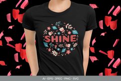 Floral Shine for T-Shirt Design Product Image 1