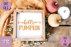 Hello pumpkin SVG| Vinyl cutting | Pumpkin t-shirt design Product Image 5