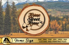 HOME SIGN SVG PNG EPS DXF Welcome Home SVG Farmhouse SVG Product Image 5