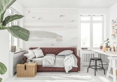 Wall mockup - Wallpaper mockup - Scandinavian room scene Product Image 21