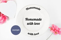 Round White Plate Mockup Valentine's Day Full Wrap PSD JPG Product Image 3