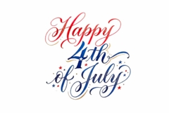 Happy 4TH JULY Retro typography design Product Image 1