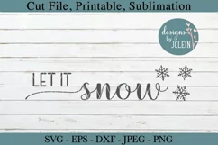 Let it snow SVG, png, eps, jpeg, DXF Product Image 3