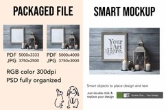 Wooden Frame Smart Mockup PSD &amp; JPG Template Graphic Product Image 2