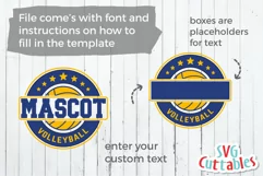 Volleyball SVG | Volleyball Template 0019 | Shirt Design Product Image 4