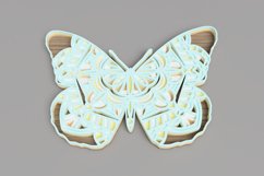 Insect laser cut file - Butterfly Mandala Product Image 2
