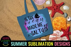 The Ocean Made Me Salty Sublimation I Beach Sublimation Product Image 3