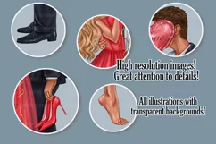 Valentine's Day Clipart, Love Couple Clip Art Product Image 2
