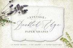 Deckled Edge Paper Shapes Product Image 1