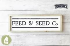 Farmhouse SVG, Feed and Seed SVG, Vintage Farm Sign SVG Product Image 1