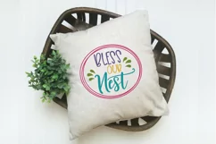 Bless our Nest SVG Cut File - Spring SVG File Product Image 6