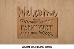 Welcome to our Farmhouse SVG|Door sign Cut files|Porche Sign Product Image 3