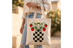 Strawberry Checkerboard Vase Product Image 5