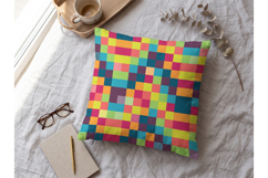 Pixel Mosaic Geometric Pattern Set Product Image 4