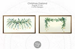Christmas Garland frame TV Art, Christmas frame TV art Product Image 3