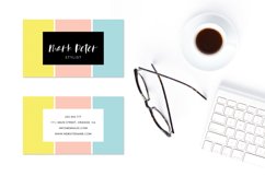 Pastel color professional business card Product Image 1